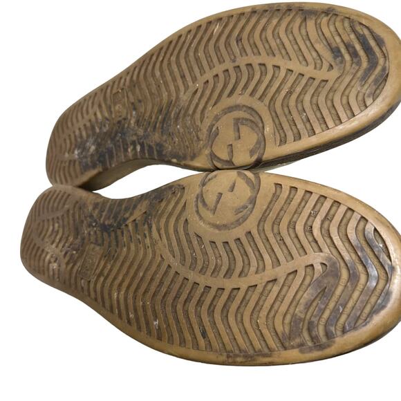 Vintage 2007 Gucci Sneakers Mens Size 11 White Cream Leather 162681 - Picture 6 of 11